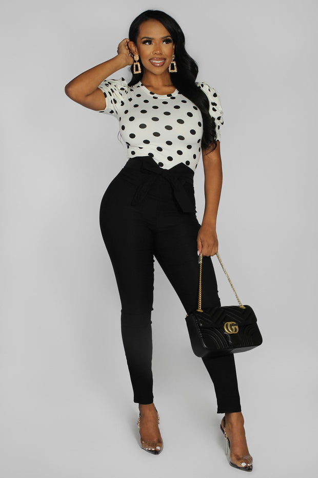 Henley High Waist Skinny Pants - MY SEXY STYLES