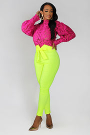 Henley High Waist Skinny Pants - MY SEXY STYLES
