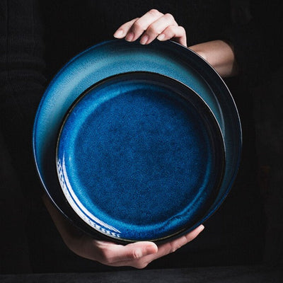 Deep Blue "Oceano" Dinner Plates