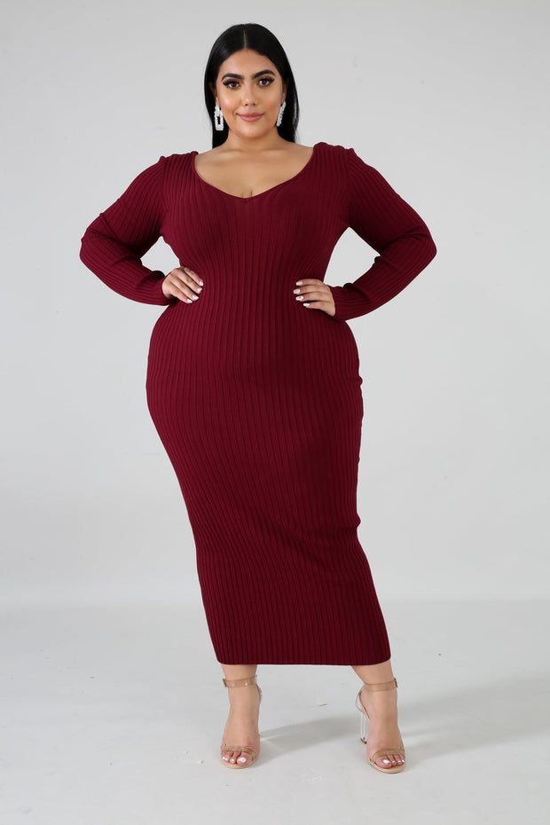 Kara Knit Midi Pencil Dress - MY SEXY STYLES