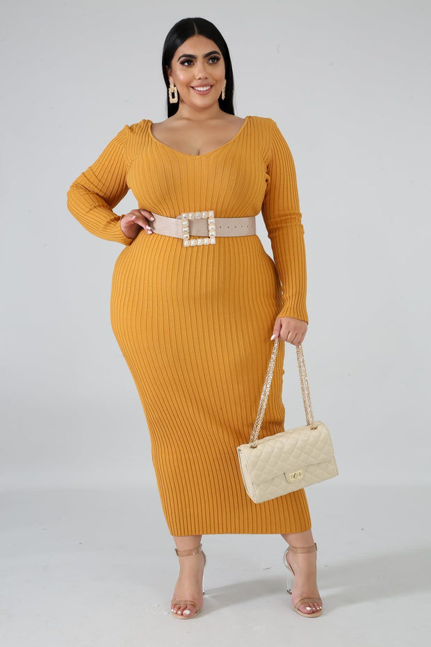 Kara Knit Midi Pencil Dress - MY SEXY STYLES