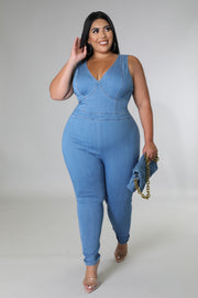 Adriel Babe Denim Jumpsuit - MY SEXY STYLES