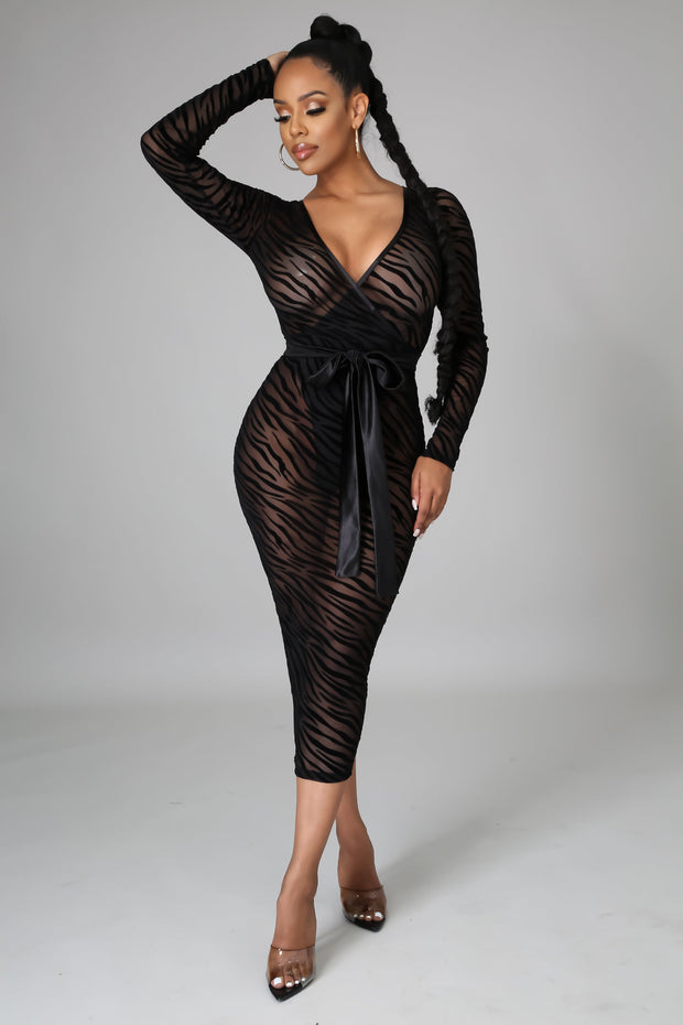 Fernanda Sexy Mesh Midi Dress - MY SEXY STYLES