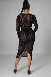 Fernanda Sexy Mesh Midi Dress - MY SEXY STYLES