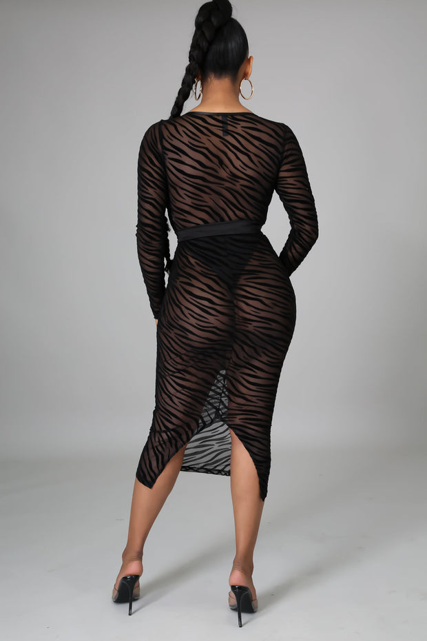 Fernanda Sexy Mesh Midi Dress - MY SEXY STYLES