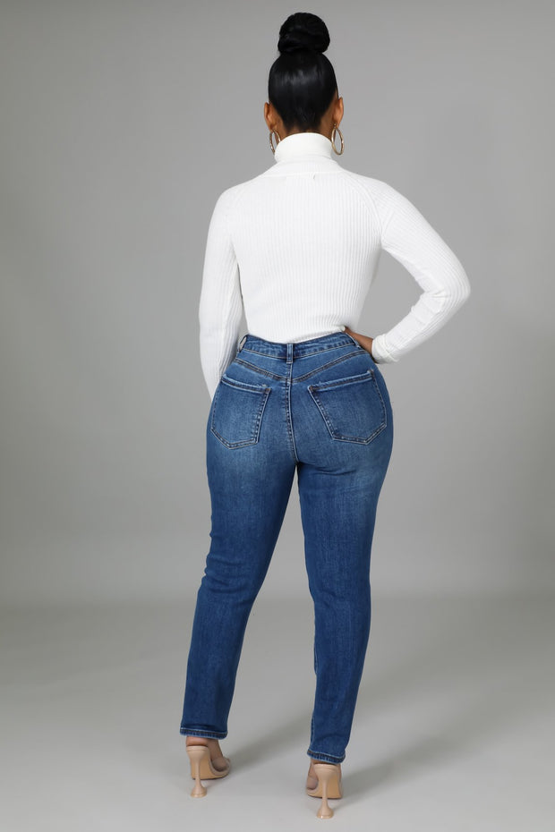 Francesca Distressed Stretch Jeans - MY SEXY STYLES