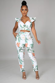 Ophelia Tropical Pants Set - MY SEXY STYLES