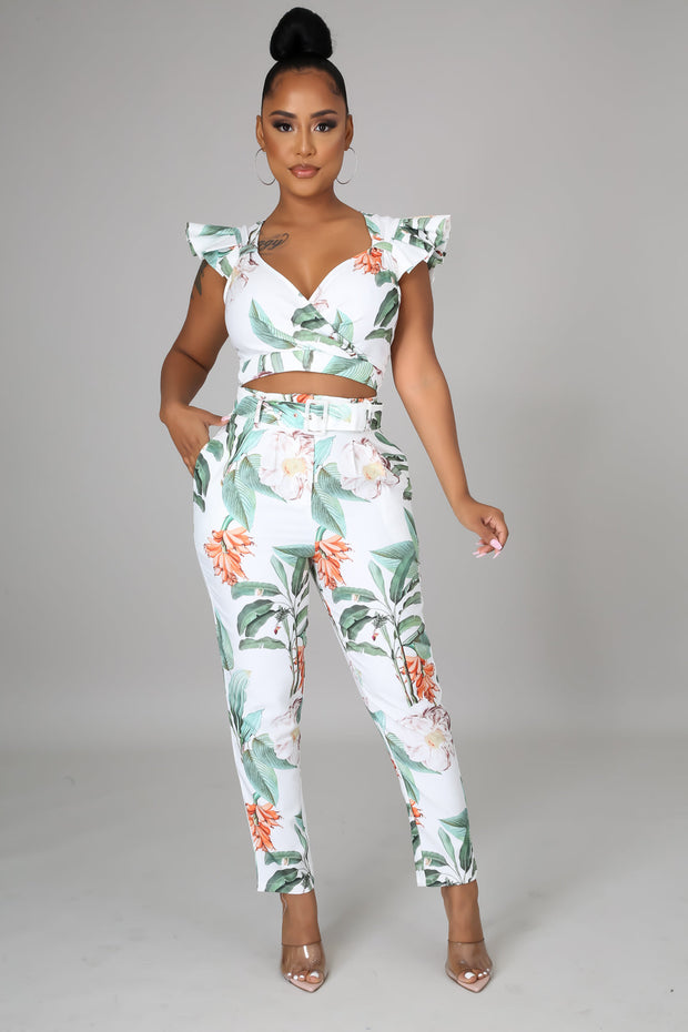 Ophelia Tropical Pants Set - MY SEXY STYLES