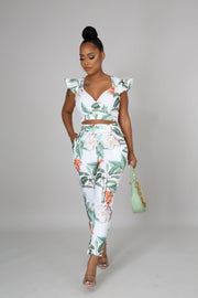 Ophelia Tropical Pants Set - MY SEXY STYLES