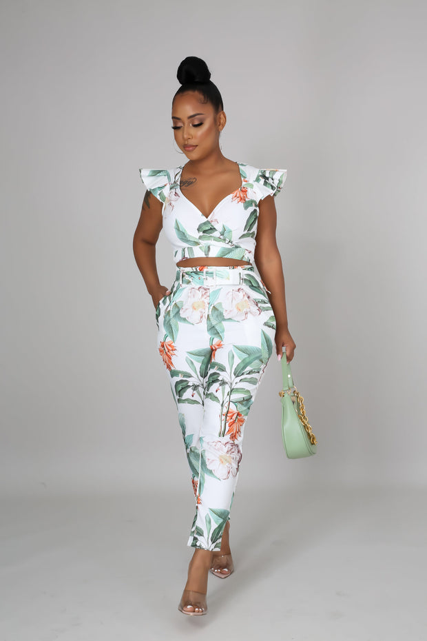 Ophelia Tropical Pants Set - MY SEXY STYLES