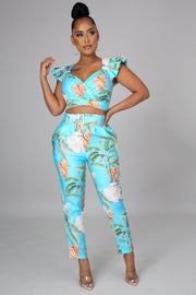 Ophelia Tropical Pants Set - MY SEXY STYLES