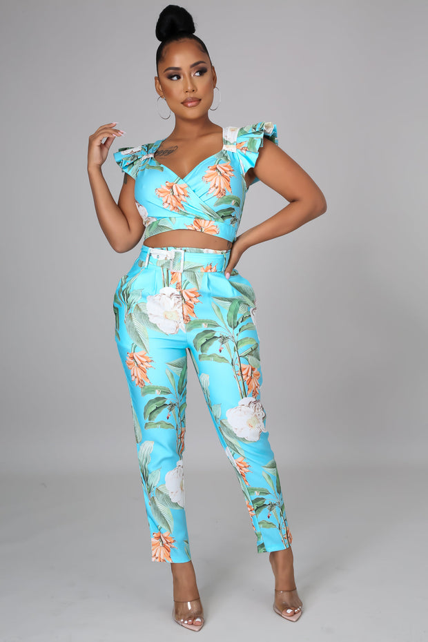 Ophelia Tropical Pants Set - MY SEXY STYLES