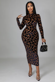 Baddie For Life Midi Dresss - MY SEXY STYLES