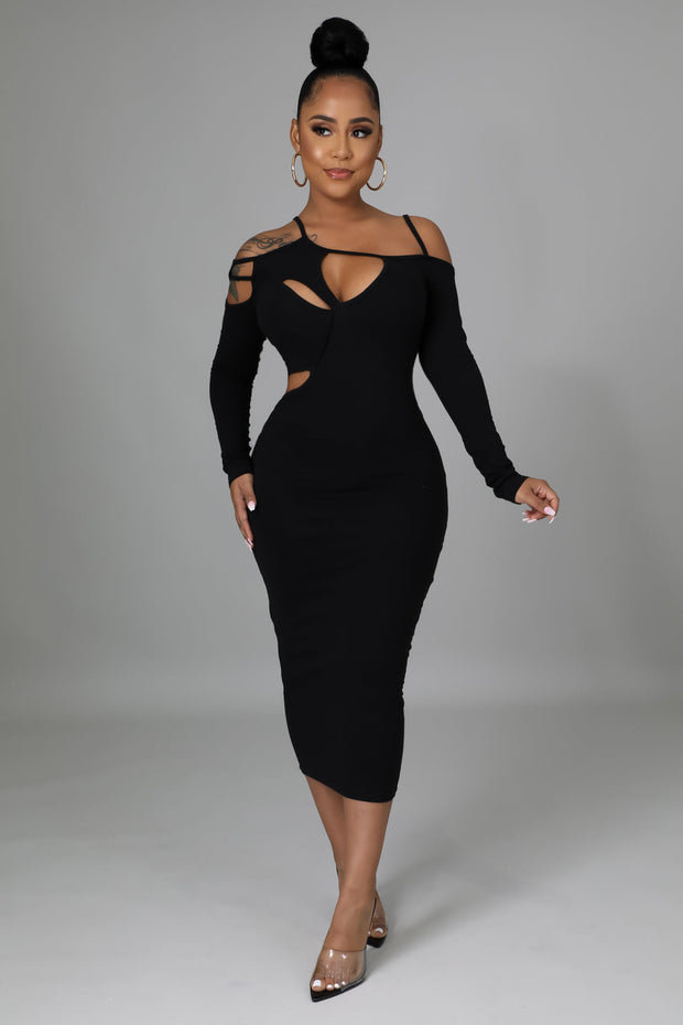 Leona Cutout Midi Dress - MY SEXY STYLES