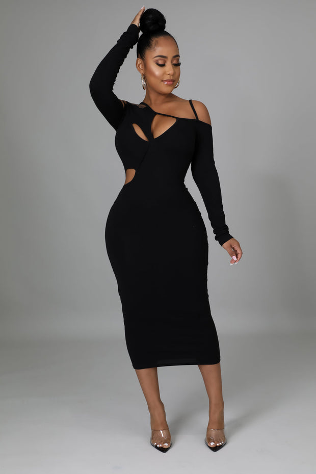 Leona Cutout Midi Dress - MY SEXY STYLES