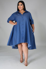 Annabelle Denim Shirt Dress - MY SEXY STYLES