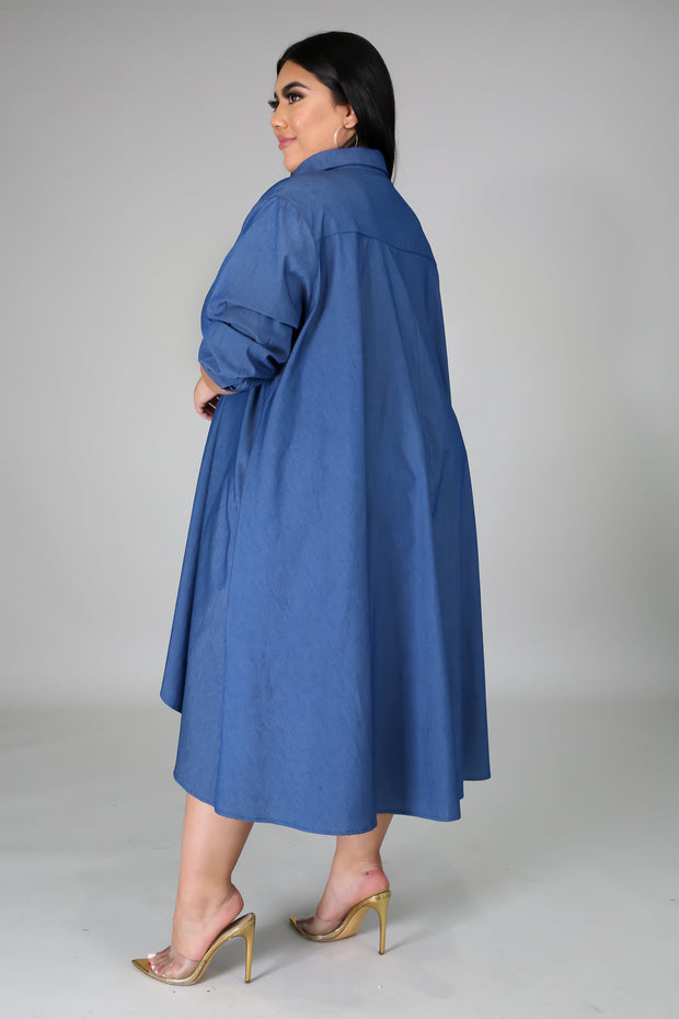 Annabelle Denim Shirt Dress - MY SEXY STYLES