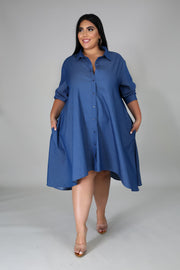 Annabelle Denim Shirt Dress - MY SEXY STYLES