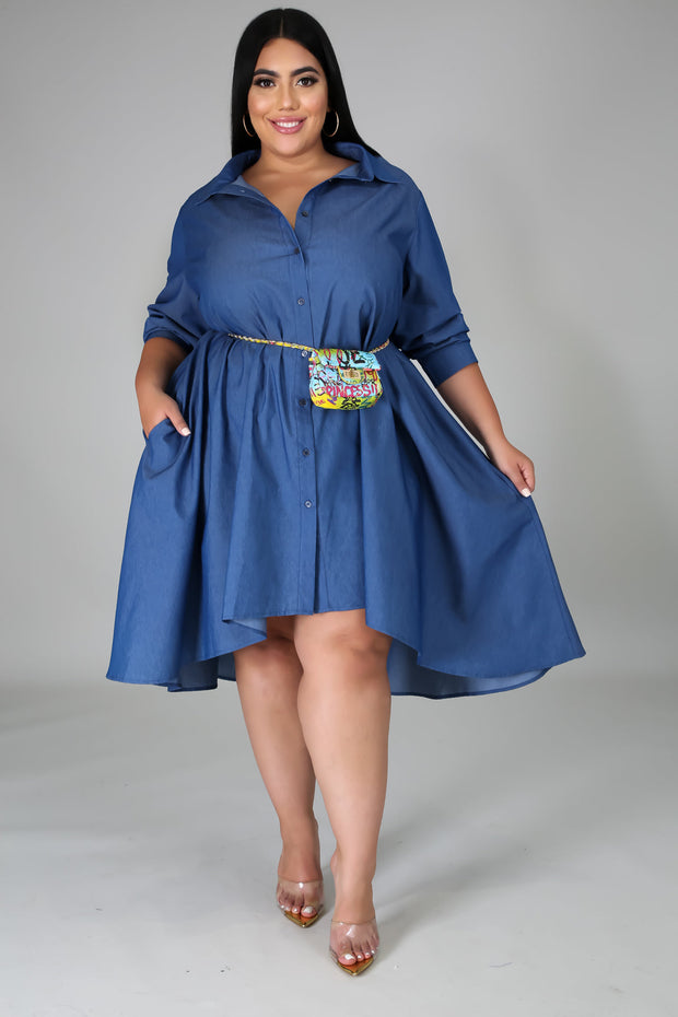 Annabelle Denim Shirt Dress - MY SEXY STYLES