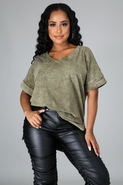Clarissa High Low Short Sleeve Blouse - MY SEXY STYLES