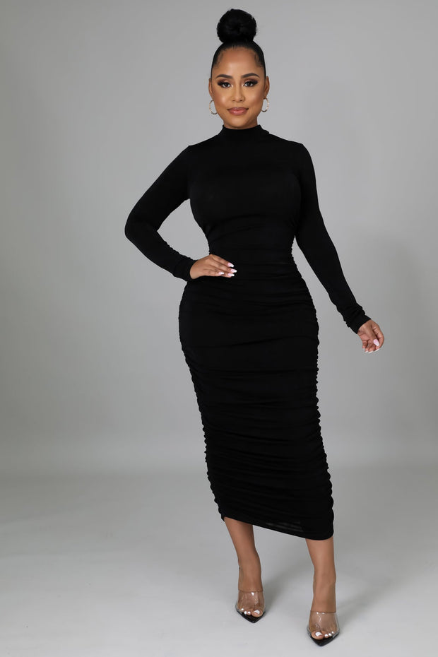 Andi Ruched Midi Dress - MY SEXY STYLES