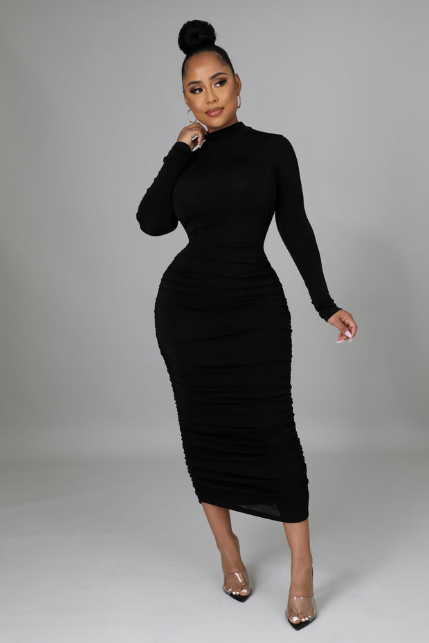 Andi Ruched Midi Dress - MY SEXY STYLES