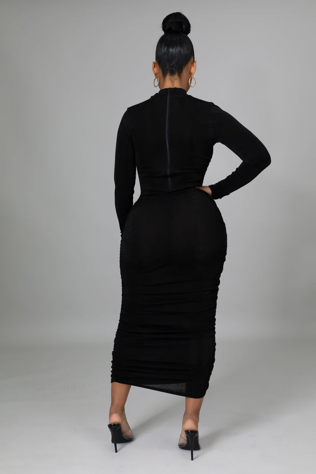 Andi Ruched Midi Dress - MY SEXY STYLES