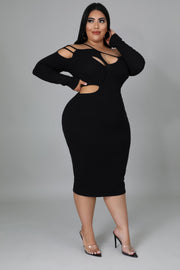 Leona Cutout Midi Dress - MY SEXY STYLES