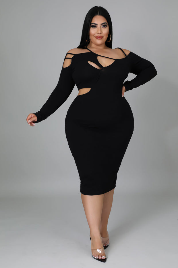 Leona Cutout Midi Dress - MY SEXY STYLES