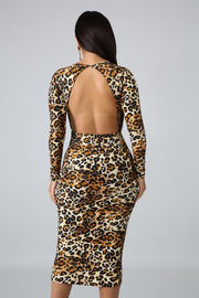 Mariah Sexy Animal Print Luxe Body-Con Dress - MY SEXY STYLES