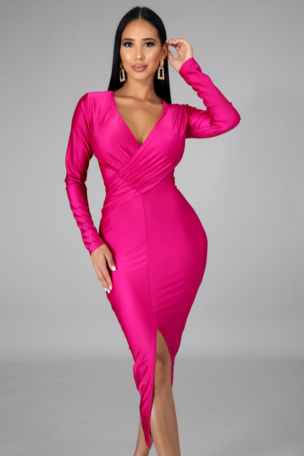 Kate V Neck Sexy Body-Con Dress - MY SEXY STYLES