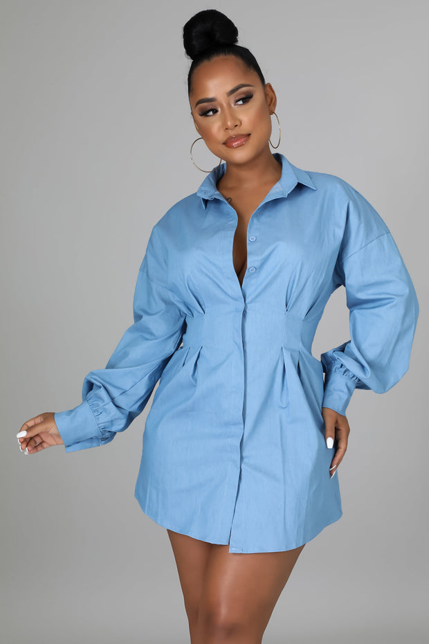 Leanna Shirt Dress - MY SEXY STYLES