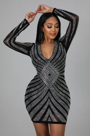 Priscilla Rhinestone Dress - MY SEXY STYLES