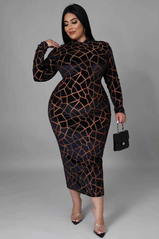 Baddie For Life Midi Dresss - MY SEXY STYLES