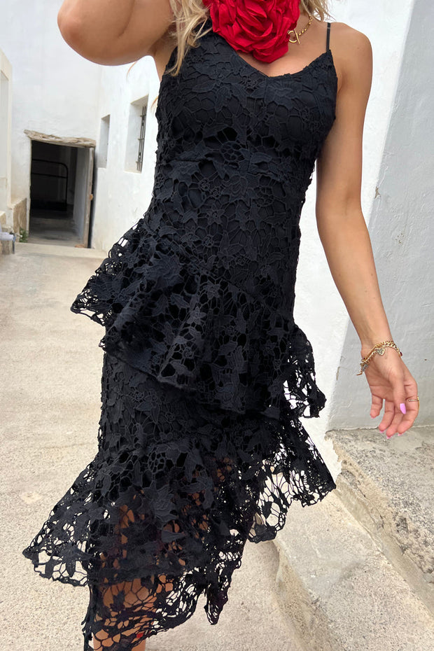 Black Lace Luna Dress