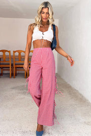 Red Gingham Trouser