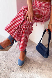 Red Gingham Trouser