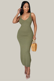 Irene Ribbed Midi Dress - MY SEXY STYLES