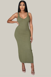 Irene Ribbed Midi Dress - MY SEXY STYLES