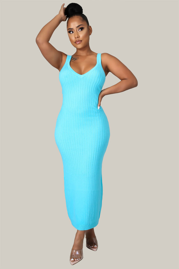 Irene Ribbed Midi Dress - MY SEXY STYLES