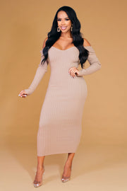 Kara Knit Midi Pencil Dress - MY SEXY STYLES