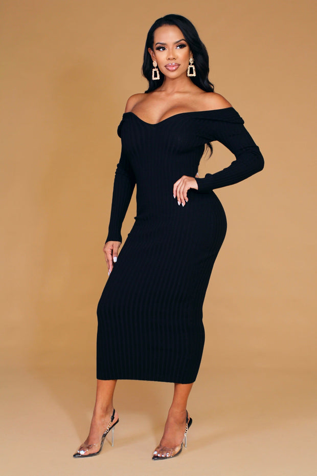 Kara Knit Midi Pencil Dress - MY SEXY STYLES