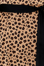 Leopard Reversible Wrap Dress