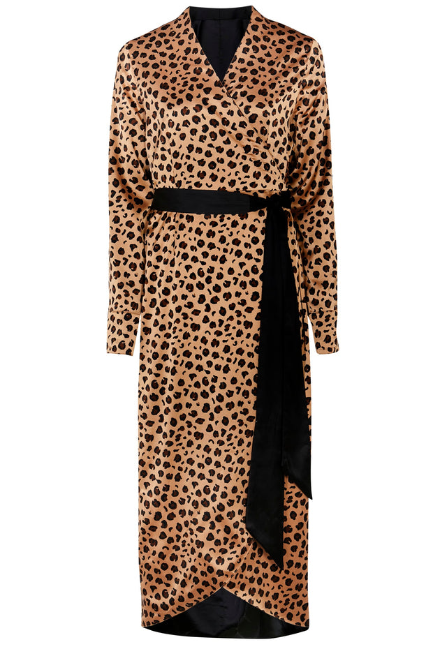 Leopard Reversible Wrap Dress