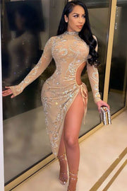 Liana Sexy Rhinestone Dress - MY SEXY STYLES