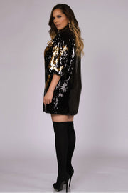 Lily Relaxed Sequin Mini Dress - MY SEXY STYLES