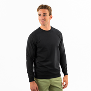 Loft Crewneck Black front on model