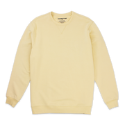 Loft Crewneck sweatshirt in light Khaki with V-stich, ribbed cuffs and hem