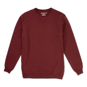 Loft Crewneck sweatshirt in Maroon with V-stich, ribbed cuffs and hem