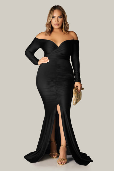 Lucia Off Shoulders Gala Maxi Dress - MY SEXY STYLES